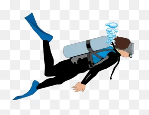 Scuba Diver - Most Viewed - Vector Illustration/drawing/symbol ClipartFlare.com 