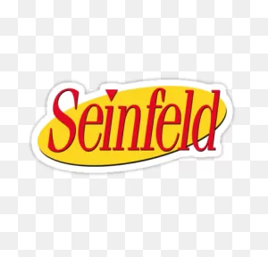 Size: Small Sticker | Seinfeld, Tv Show Logos, Jerry Seinfeld