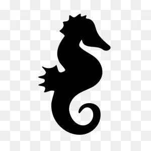 Silhouette Seahorse Sticker