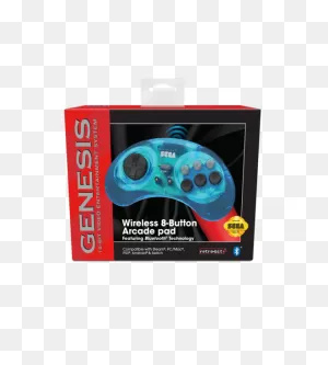 Official Sega Genesis Bluetooth Controller (Clear Blue)