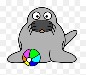 Elephant Seals Black And White Wildlife Clipart - Elephant Clipart ClipartFlare.com 