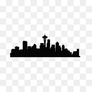 Seattle Skyline Wall Quotes™ Wall Art Decal | Seattle Skyline ClipartFlare.com 