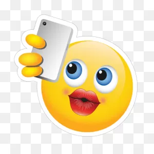 Cute Selfie Female Emoji Sticker