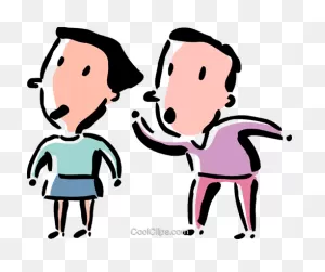Download Hd Man Telling A Woman A Secret Royalty Free Vector Clip ClipartFlare.com 