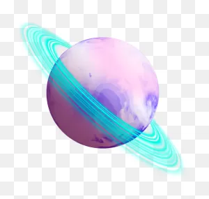 Saturn Aesthetic Seapunk Space Planet Sticker By @rosiec47