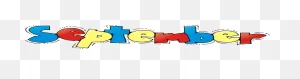 September Png Transparent Image - September Month Clip Art | Full ClipartFlare.com 