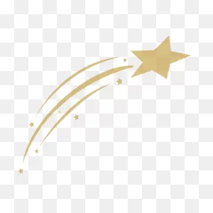 Gold Shooting Star Transparent Png - Stickpng