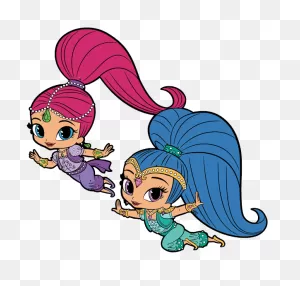Shimmer And Shine Clipart | Cartoon Clip Art