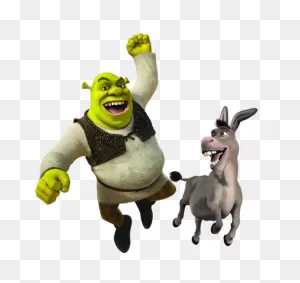 Shrek And Donkey Transparent Png - Stickpng