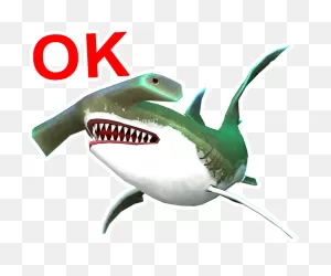 Double Head Shark Attack Messages Sticker-7 - Great White Shark ClipartFlare.com 