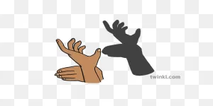 Deer Shadow Puppet Hands Shadows Light Dark Animals Ks1 Illustration