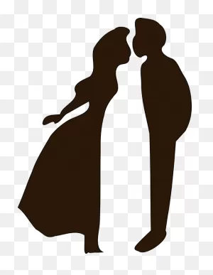 Shadows Clipart Wedding Couple - Romance Png - (557X720) Png ClipartFlare.com 