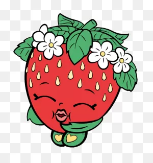Shopkins Clip Art - Shopkins Characters Strawberry Kiss - (486X518 ClipartFlare.com 