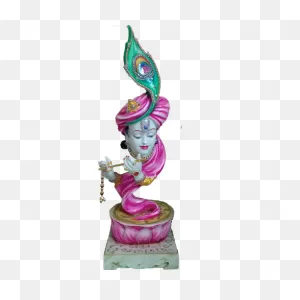 Colourful Marble Dust Pink Green Morpankhi Shri Krishna Murti ClipartFlare.com 
