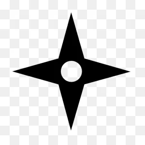 Shuriken Rubber Stamp Clipart - Full Size Clipart (#2501305 ClipartFlare.com 
