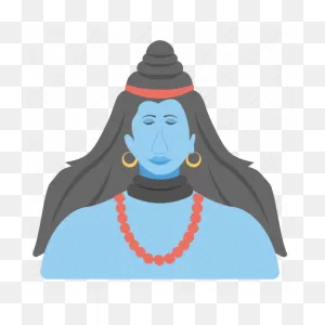 Blue Shiva, Orange Beads, Shiva Art, Shiva Avatar, Shiva Shakti Icon ClipartFlare.com 