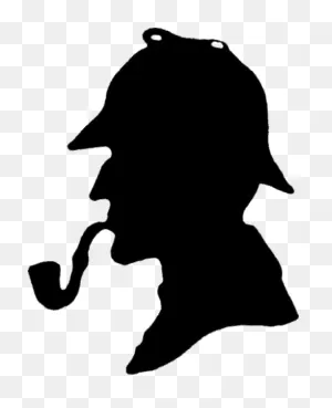 Sherlock Holmes Silhouette Clipart - Large Size Png Image - ClipartFlare