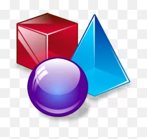 3D Shapes Clip Art Black - Shapes Icon - (400X400) Png Clipart ClipartFlare.com 
