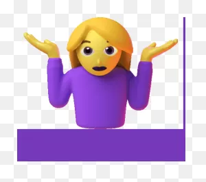 Emoticons Shrug Sticker - Emoticons Shrug Girl - Discover & Share Gifs