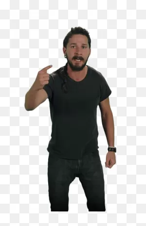 Just Do It Shia Labeouf Pointing | ClipartFlare – Free Png Library