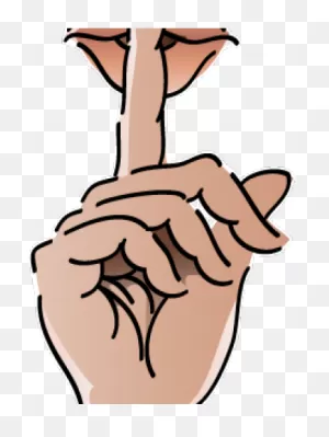 Hand Over Mouth Shh Clipart - Full Size Clipart (#770315) - ClipartFlare