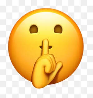 Shhh - Shh Emoji - (1024X1024) Png Clipart Download