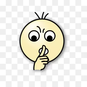 Vector Image Of Shh Icon | Free PNG-WebP