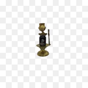 Divinetemples Brass Shiv Ling (8 Cms)