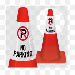 No Parking On Sidewalk Signs - No Parking Signs For Traffic Cones ClipartFlare.com 