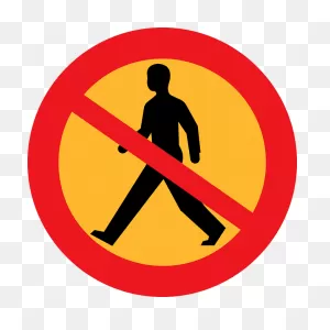 Sidewalk Clipart Walkway - Men Not Allowed Sign - Png Download ClipartFlare.com 