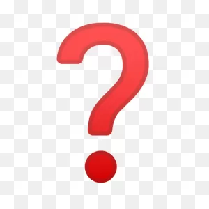 ❓ Interrogación Roja Emoji