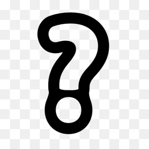 Signo De Interrogación Esquema | Icono Gratis