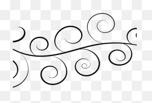 Download Flourish Clipart Simple - Line Art Png Image With No ClipartFlare.com 