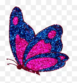 Sparkly Butterfly Clipart - Butterfly Glitter Clip Art - Png ClipartFlare.com 