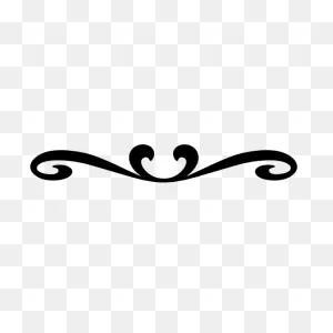 Simple Decorative Border Swirl Sticker