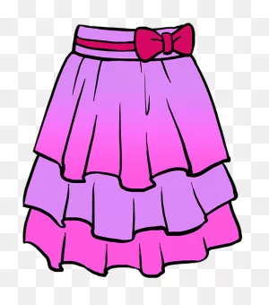 How To Draw A Skirt - Skirt Drawing Easy For Kids Clipart - Full ClipartFlare.com 