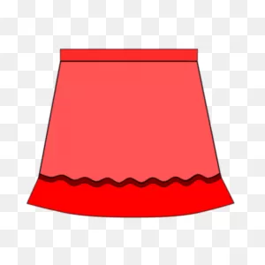 Red Skirt Vector Drawing | Public Domain Vectors