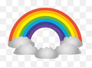 Cloud Rainbow Sky Line Clipart - Cloud Clipart Weather Clip Art
