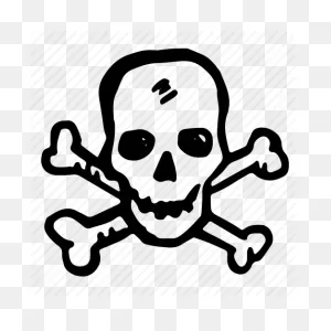 Skull And Crossbones Clipart - Skull, Drawing, Font, Transparent ClipartFlare.com 