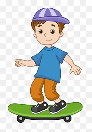 Boy Skateboard Clipart Transparent 1 - ClipartFlare
