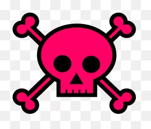 Girly Skull And Crossbones Clipart - Clipart Suggest
