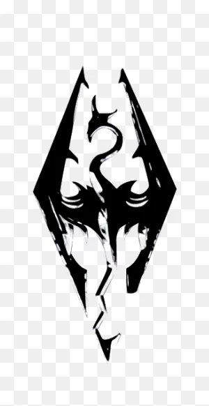 Skyrim Logo Tattoo Design Dragon By Emoncher On  | Epic ClipartFlare.com 