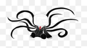 Slenderman Clipart Grandma - Slenderman Creepypasta Chibi - Png ClipartFlare.com 