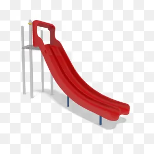 Double Swoosh Slide - Steep Double Slide With High Walls For Safety