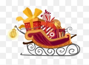Christmas Sleigh With Gifts Clipart. Free Download Transparent ClipartFlare.com 