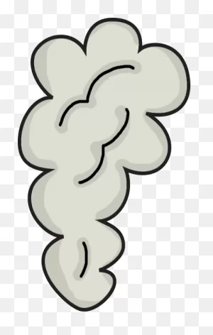 Smoke - Cartoon Smoke Clipart Png - (392X617) Png Clipart Download