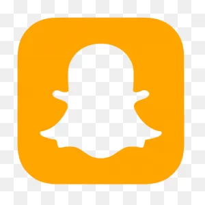 Orange Snapchat Icon - Free Orange Social Icons