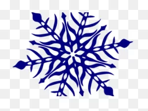 Navy Clipart Snowflake - Transparent Background Blue Snowflake ClipartFlare.com 