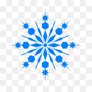 Imgs For > Simple Blue Snowflake Clipart | Snowflake Clipart ClipartFlare.com 