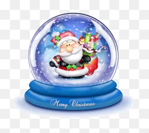 Christmas Snow Globe Clipart At Getdrawings - Santa Snow Globe ClipartFlare.com 